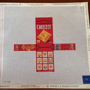 Cheez-It Needlepoint Canvas
